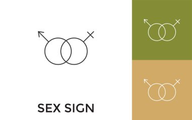 Düzenlenebilir Seks İşareti İnce Satır Simgesi. Mobil Uygulama, Web Sitesi, Yazılım ve Yazdırma Ortamı için kullanışlı.