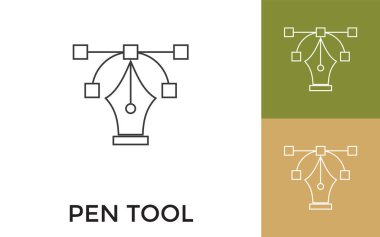 Başlıklı Düzenlenebilir Kalem Aracı İnce Satır Simgesi. Mobil Uygulama, Web Sitesi, Yazılım ve Yazdırma Ortamı için kullanışlı.