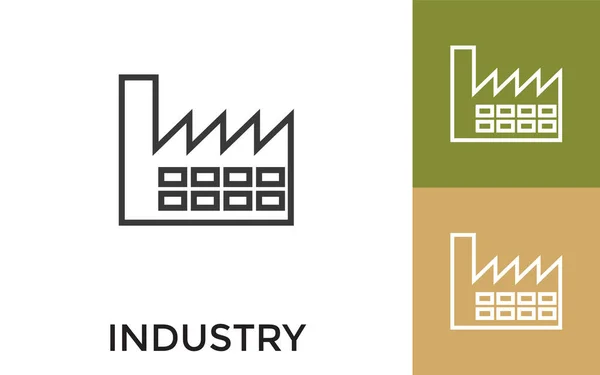 Editierbares Industrie Icon Mit Titel Nützlich Für Mobile Anwendungen Website — Stockvektor