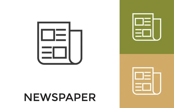 Icono Periódico Editable Con Título Útil Para Aplicaciones Móviles Sitios — Archivo Imágenes Vectoriales
