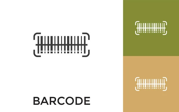 Icono Código Barras Editable Con Título Útil Para Aplicaciones Móviles — Archivo Imágenes Vectoriales