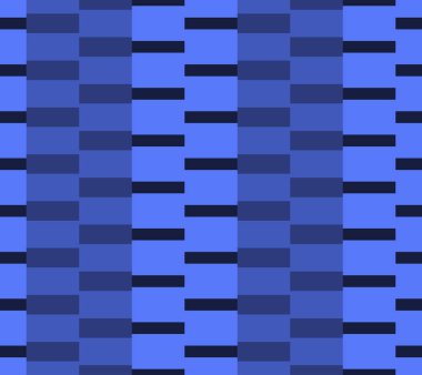 Mavi renklerde farklı boyutlarda dikdörtgenler seamless modeli.