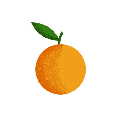 Tüm turuncu yaprak yeşil ile. Yalıtılmış nesne.