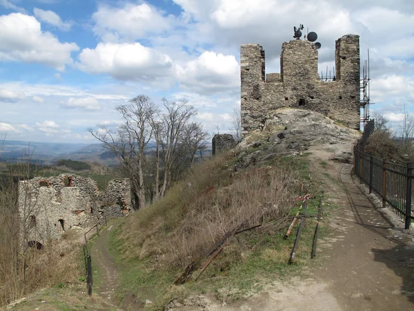 Ruines Andelska Hora Près Karlovy Vary — Photo
