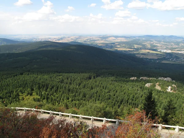 Uitzicht Vanaf Zender Jetd Buurt Van Liberec — Stockfoto