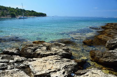 Hırvat kıyıdan Adriyatik Denizi,