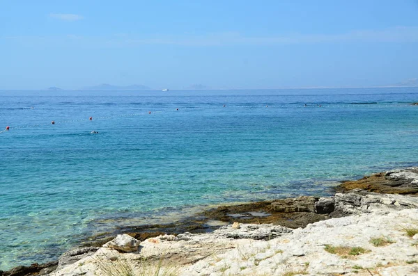 Vue Mer Adriatique Côte Croatienne — Photo