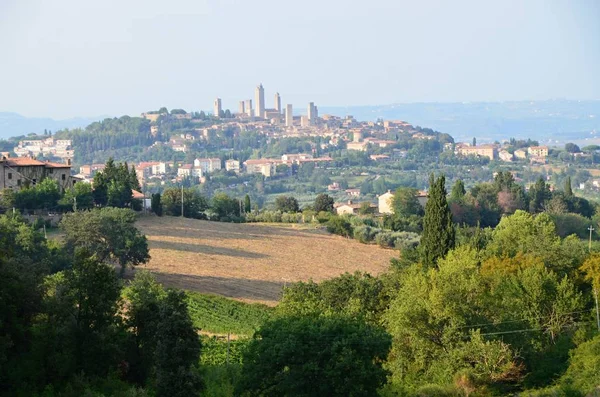 Uitzicht Stad San Gimignano Italië Toscane Provincie Siena — Stockfoto