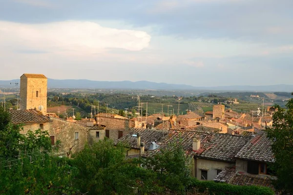 Uitzicht Stad San Gimignano Italië Toscane Provincie Siena — Stockfoto