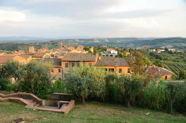 Uitzicht Stad San Gimignano Italië Toscane Provincie Siena — Stockfoto