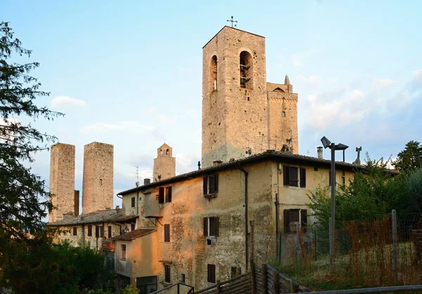 Uitzicht Stad San Gimignano Italië Toscane Provincie Siena — Stockfoto