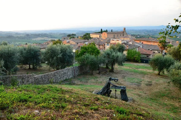 Uitzicht Stad San Gimignano Italië Toscane Provincie Siena — Stockfoto