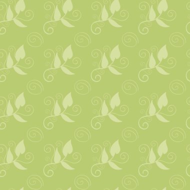 Yaprakları siluet dikişsiz desen zemin