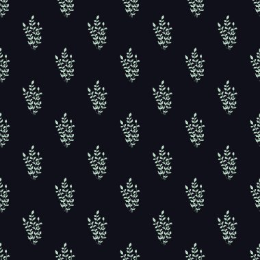 Karanlık arka planda deniz sualtı yaşamı kesintisiz desen, vektör