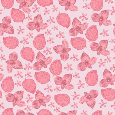 Kurumuş çiçeklerle desenli çiçek deseni