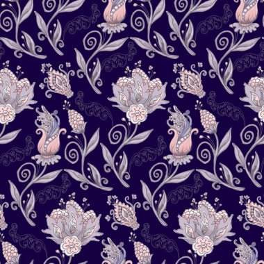 Hint tarzı çiçeksiz desenli, geleneksel Hindistan süsü.