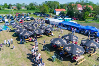 Mokry Dwor, Polonya - 13 Mayıs 2018: Zulawski Tulip olay. 