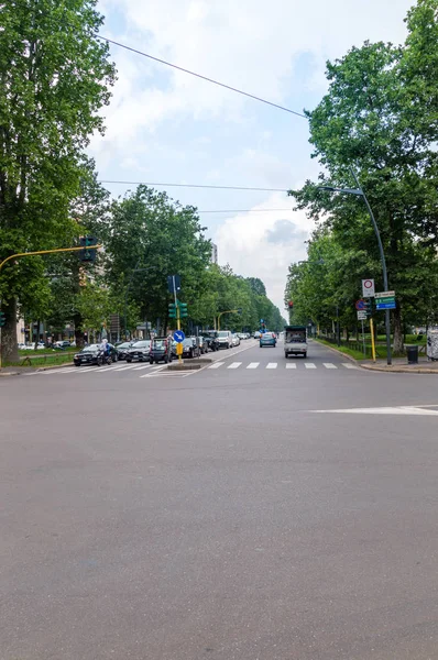 Milan Olaszország 2018 Május Corso Sempione Street Milánóban — Stock Fotó