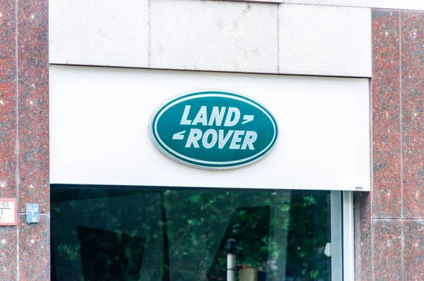 Milán Italia Mayo 2018 Logotipo Signo Land Rover — Foto de Stock