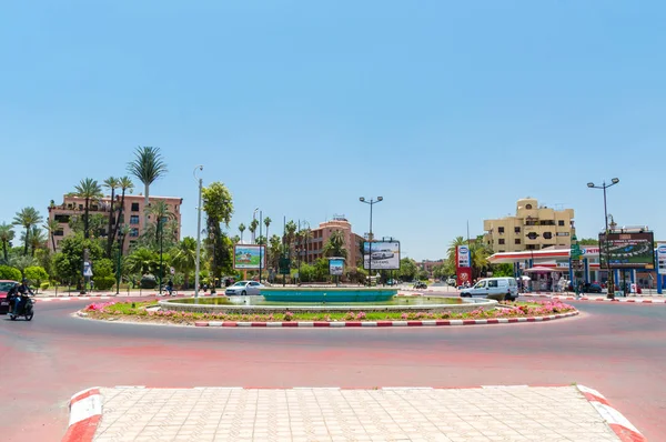 Marrakech Marokko Juni 2018 Place Liberte Met Waterfontein — Stockfoto