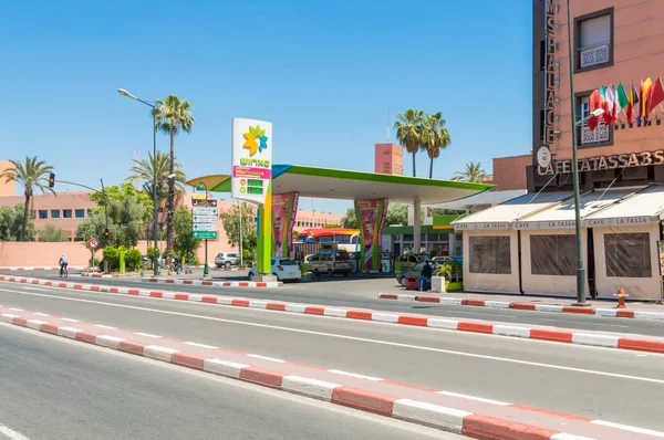 Marraquexe Marrocos Junho 2018 Posto Gasolina Winxo — Fotografia de Stock
