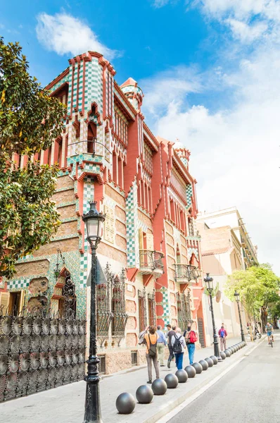 Barcelona España Junio 2018 Casa Vicens Diseñada Por Antoni Gaudí — Foto de Stock