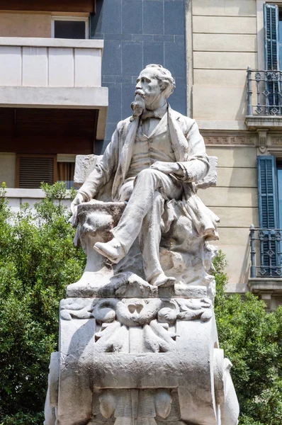 Барселона Испания Июня 2018 Года Памятная Скульптура Фредерику Солеру — стоковое фото