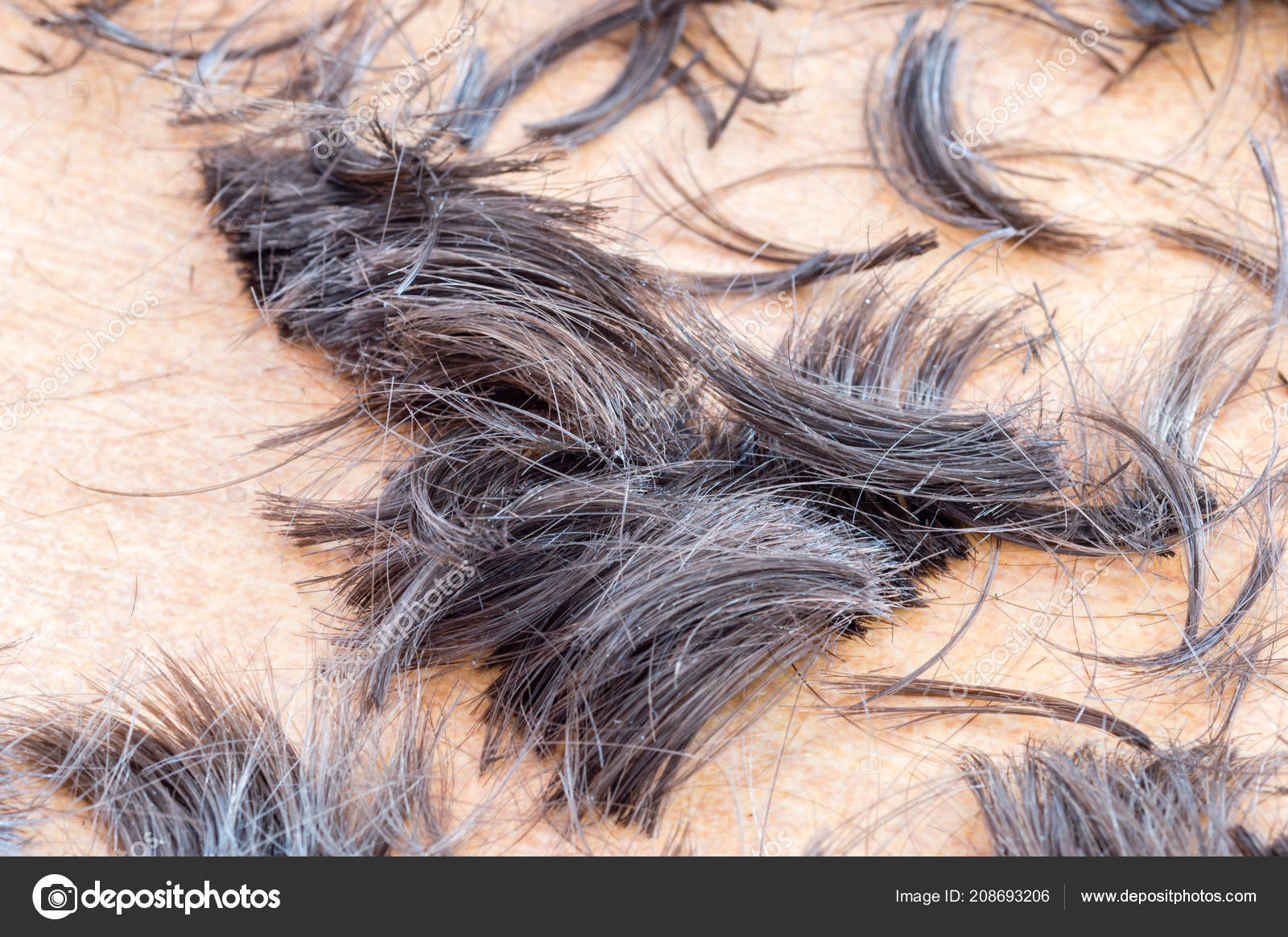 Short Human Hair Cut Floor Stock Photo C Robson90 208693206