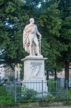 Berlin, Almanya - 16 Ağustos 2018: Heykel, Friedrich Wilhelm Freiherr von Bulow Berlin.