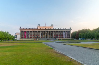 Berlin, Almanya - 16 Ağustos 2018: Müzeler Adası Berlin, Altes Museum.