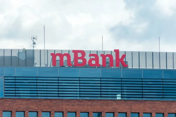 Szczecin Poland 2018 Logo Und Gesang Von Mbank — Stockfoto