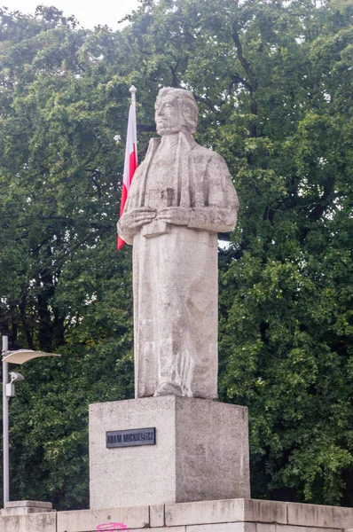 Szczecin Polen August 2018 Denkmal Für Den Berühmten Polnischen Dichter — Stockfoto