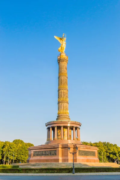 Берлинская Колонна Победы Статуей Виктории Берлине Германия — стоковое фото