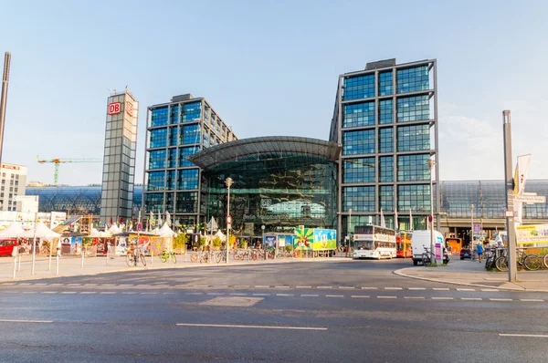 Berlín Alemania Agosto 2018 Vista Del Edificio Estación Hauptbahnhof Berlín —  Fotos de Stock