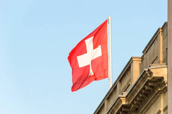 Bandera Suiza —  Fotos de Stock