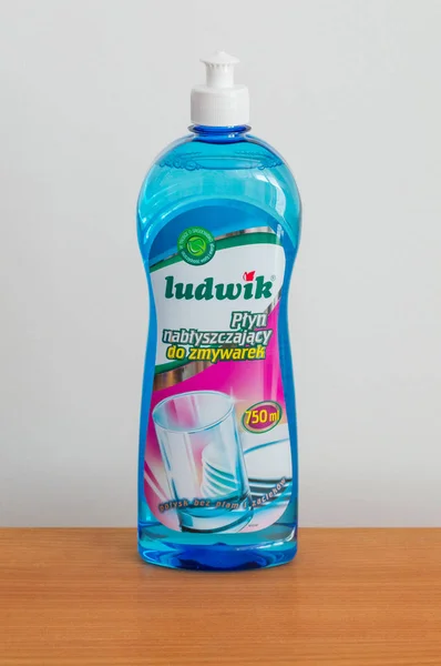 Pruszcz Gdanski Polen September 2018 Flasche Ludwik Glänzende Flüssigkeit Für — Stockfoto