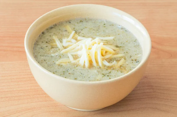 Garlic Soup Cheese Top — Stock Photo, Image
