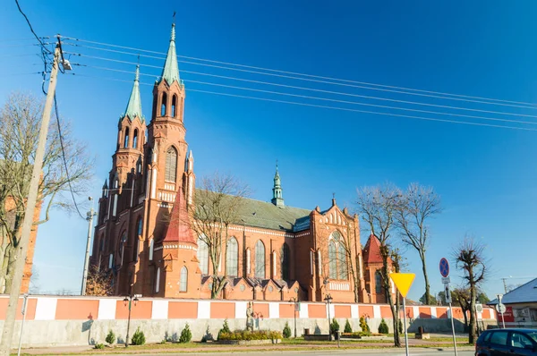 Myszyniec Polonia Novembre 2018 Collegiata Basilica Della Santissima Trinità Myszyniec — Foto Stock