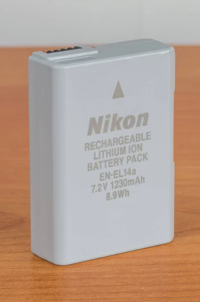 Pruszcz Gdanski Poland January 2019 New Rechargable Battery El14A Nikon — Stock Photo, Image