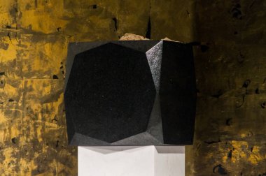 Gdansk, Poland - January 19, 2019: Pawel Adamowicz's urn in Basilica of the Assumption of the Blessed Virgin Mary in Old Town of Gdansk.