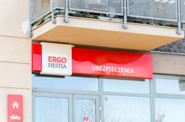 Pruszcz Gdanski, Polonya - 20 Ocak 2019: Ergo Hestia ubezpiec