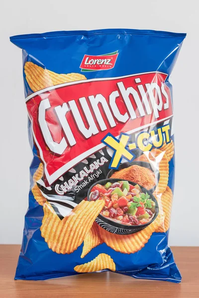 Pruszcz Gdanski Polen Januari 2019 Pack Van Lorenz Crunchips Cut — Stockfoto