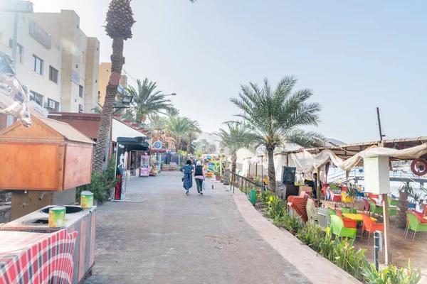 Akaba Jordania Lutego 2019 Boulevard Zatoce Aqaba — Zdjęcie stockowe