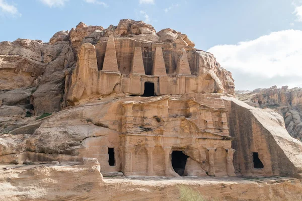Obelisk Tomb Eller Bab Som Siq Triclinium Petra Jordanien Petra — Stockfoto