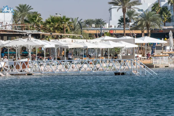 Entrance to the Red Sea, on the Gulf of Aqaba in Eilat. — Stock Photo, Image