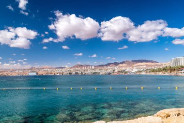 Eilat İsrail şehirde Cityscape.