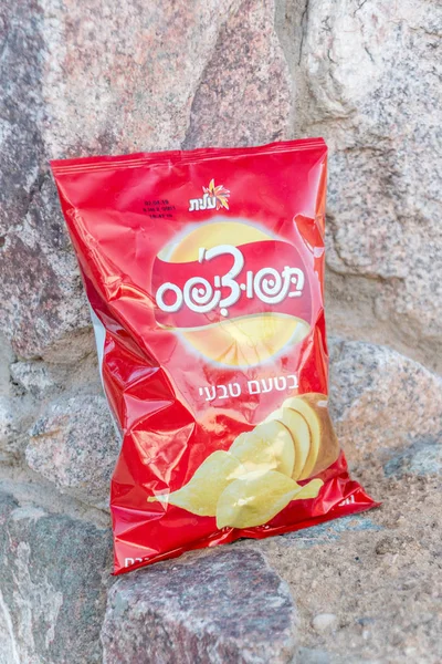 Sac de chips Tapuchips. Tapuchips est le nom d'une marque de chips . — Photo