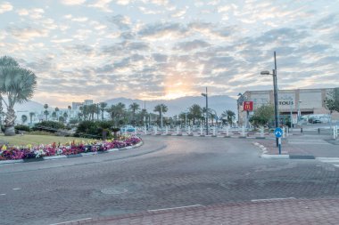 Eilat gündoğumu manzaraya.