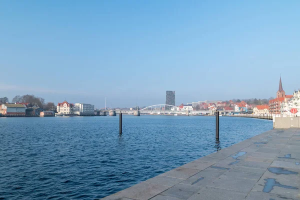 Alssund enge Meerenge zwischen der Insel und dem Festland von Jütland, in Dänemark. — Stockfoto