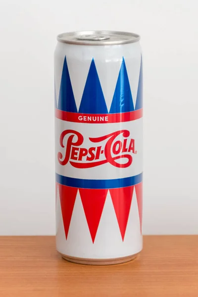Pruszcz Gdanski Poland September 2018 Pepsi Cola Genuine Can 330 — Stock Photo, Image
